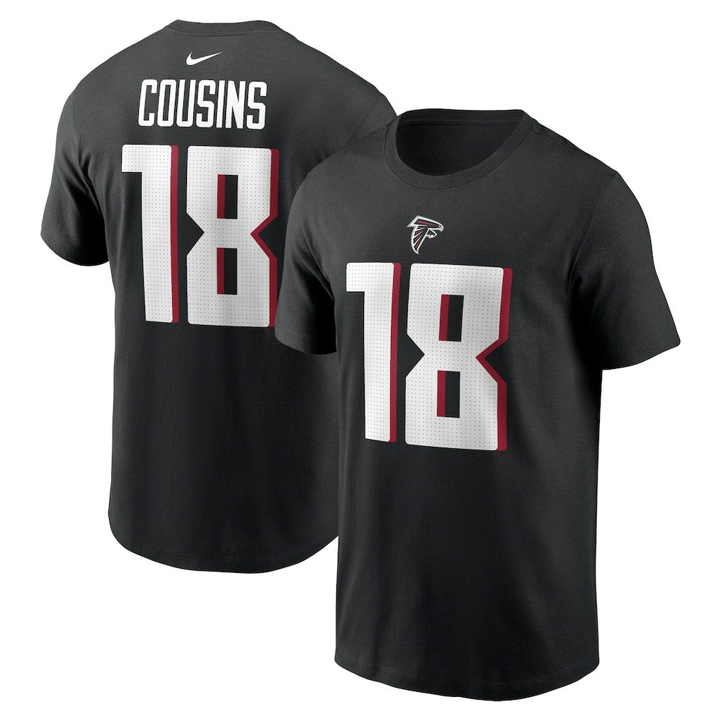 Atlanta Falcons Kirk Cousins  Player Name & Number T-Shirt | NFL On sale