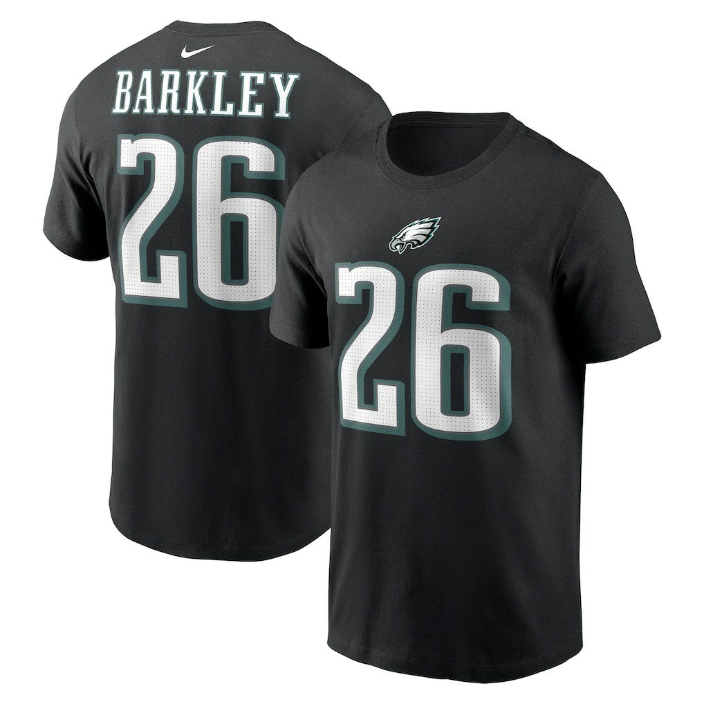 Philadelphia Eagles Saquon Barkley  Player Name & Number T-Shirt | NFL On sale