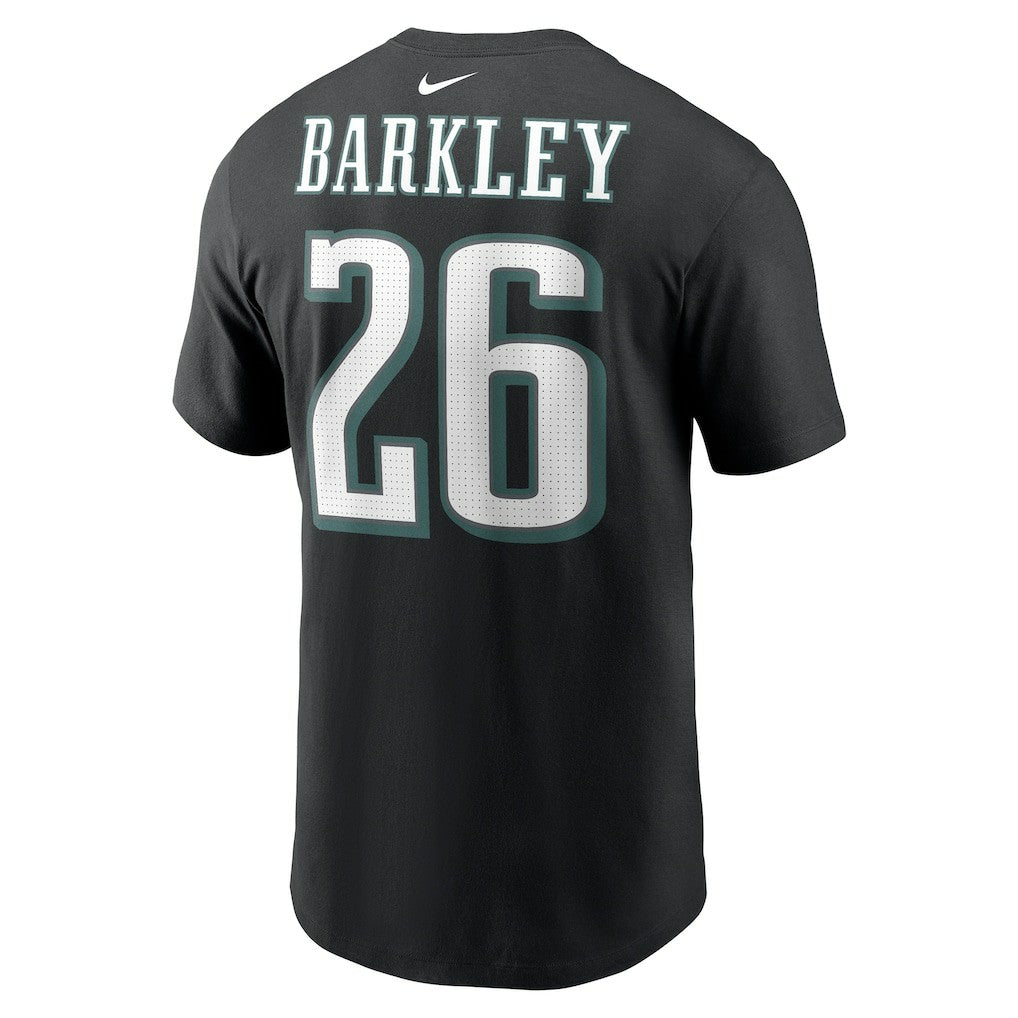 Philadelphia Eagles Saquon Barkley  Player Name & Number T-Shirt | NFL On sale