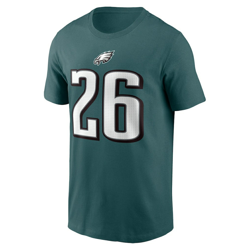 Philadelphia Eagles Saquon Barkley  Player Name & Number T-Shirt | NFL New
