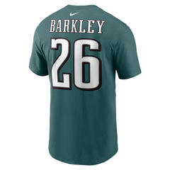 Philadelphia Eagles Saquon Barkley  Player Name & Number T-Shirt | NFL New