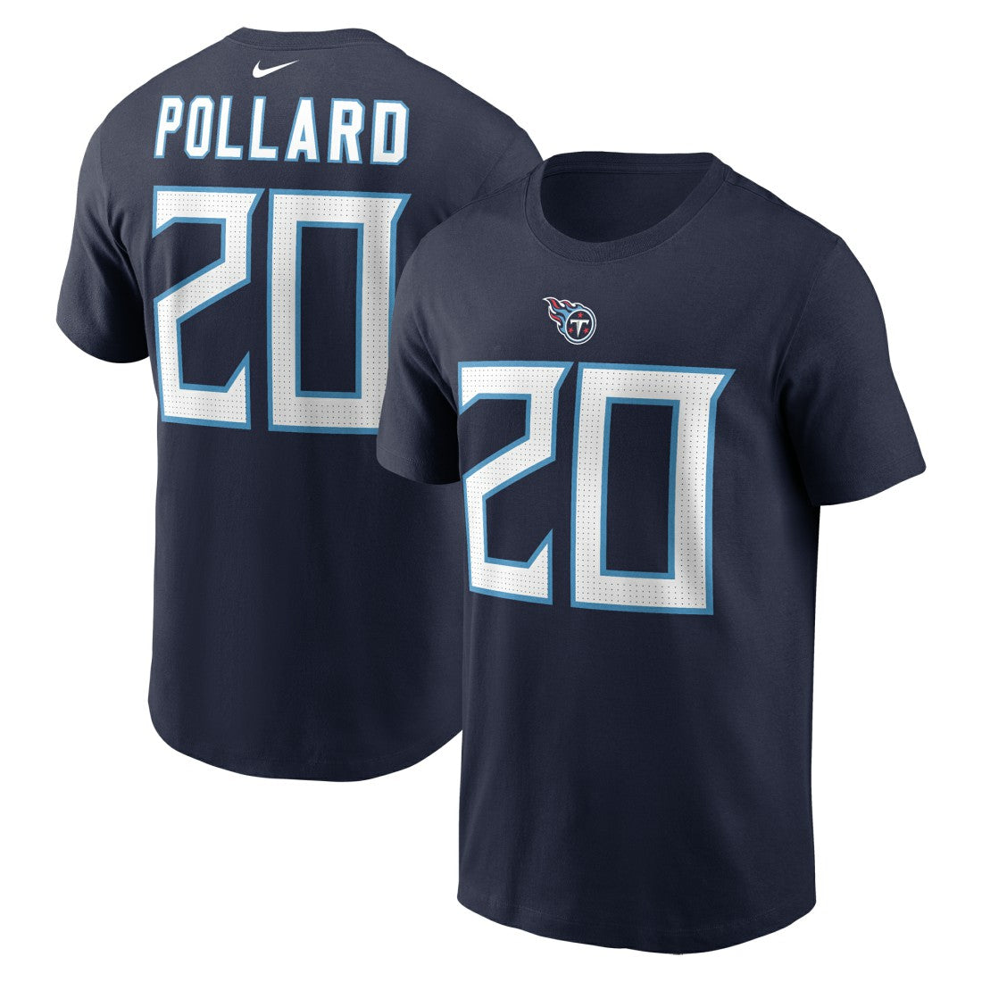 Tennessee Titans Tony Pollard  Player Name & Number T-Shirt | NFL Outlet
