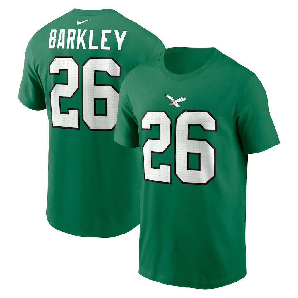 Philadelphia Eagles Saquon Barkley  Player Name & Number T-Shirt | NFL Outlet