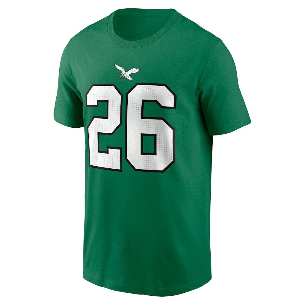 Philadelphia Eagles Saquon Barkley  Player Name & Number T-Shirt | NFL Outlet