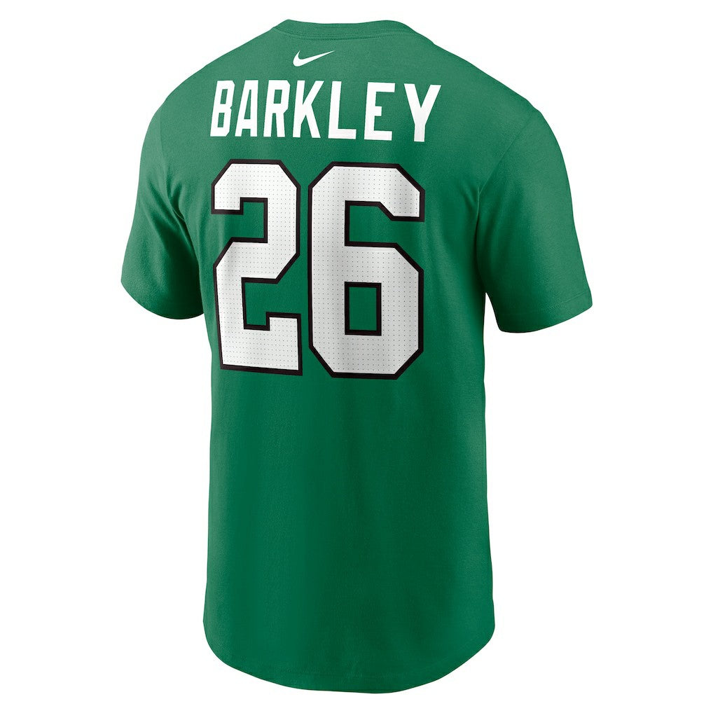 Philadelphia Eagles Saquon Barkley  Player Name & Number T-Shirt | NFL Outlet