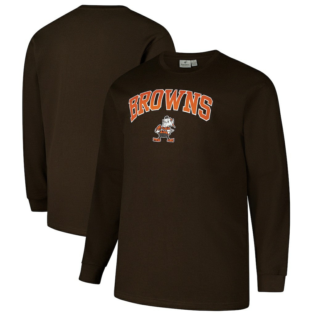 Cleveland Browns Big & Tall Throwback Thermal Long Sleeve T-Shirt | NFL Hot