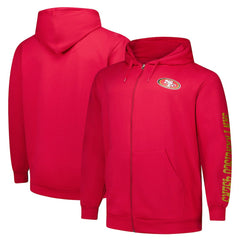 San Francisco 49ers Big & Tall Sleeve Hit Full-Zip Hoodie | NFL Sale
