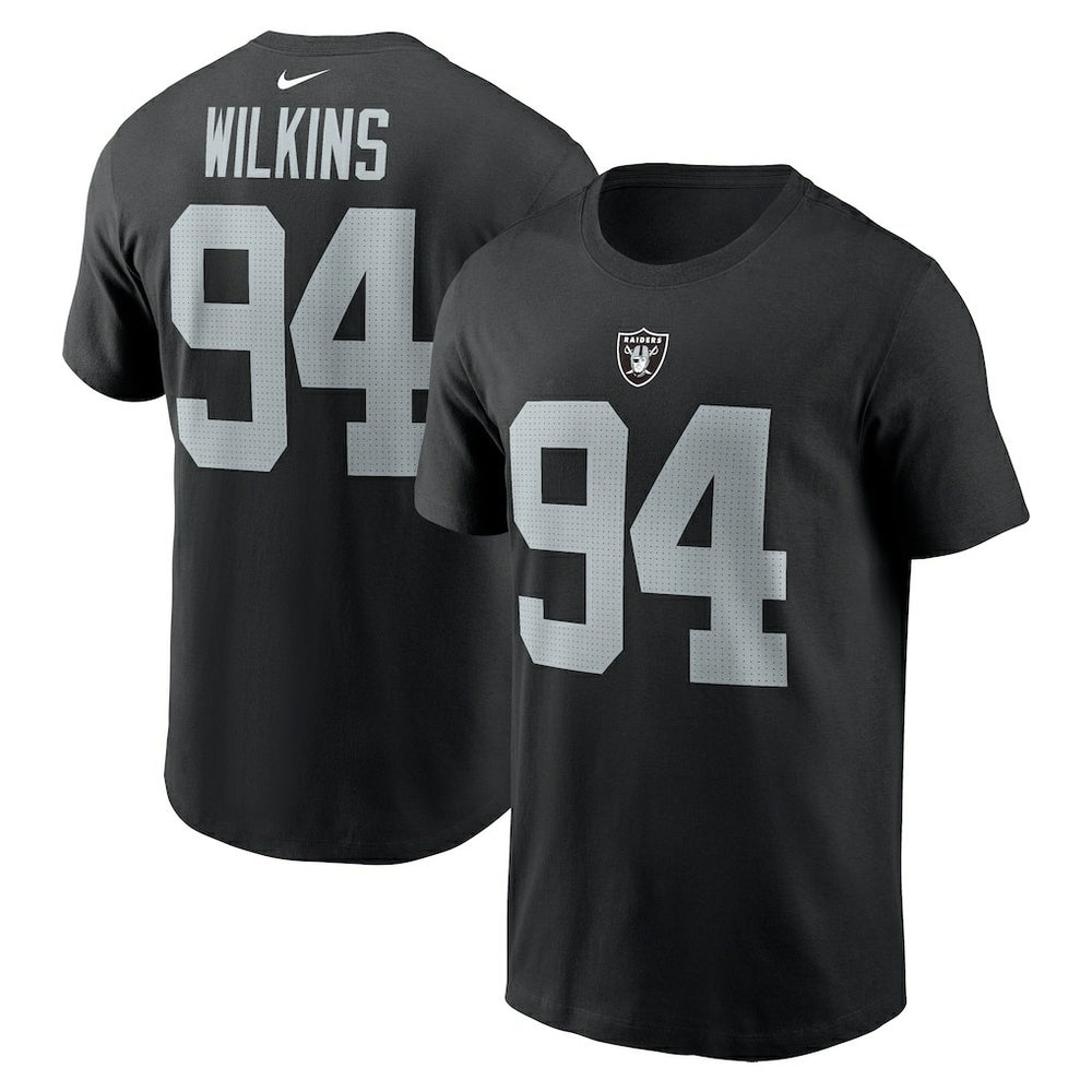 Las Vegas Raiders Christian Wilkins  Player Name & Number T-Shirt | NFL Discount