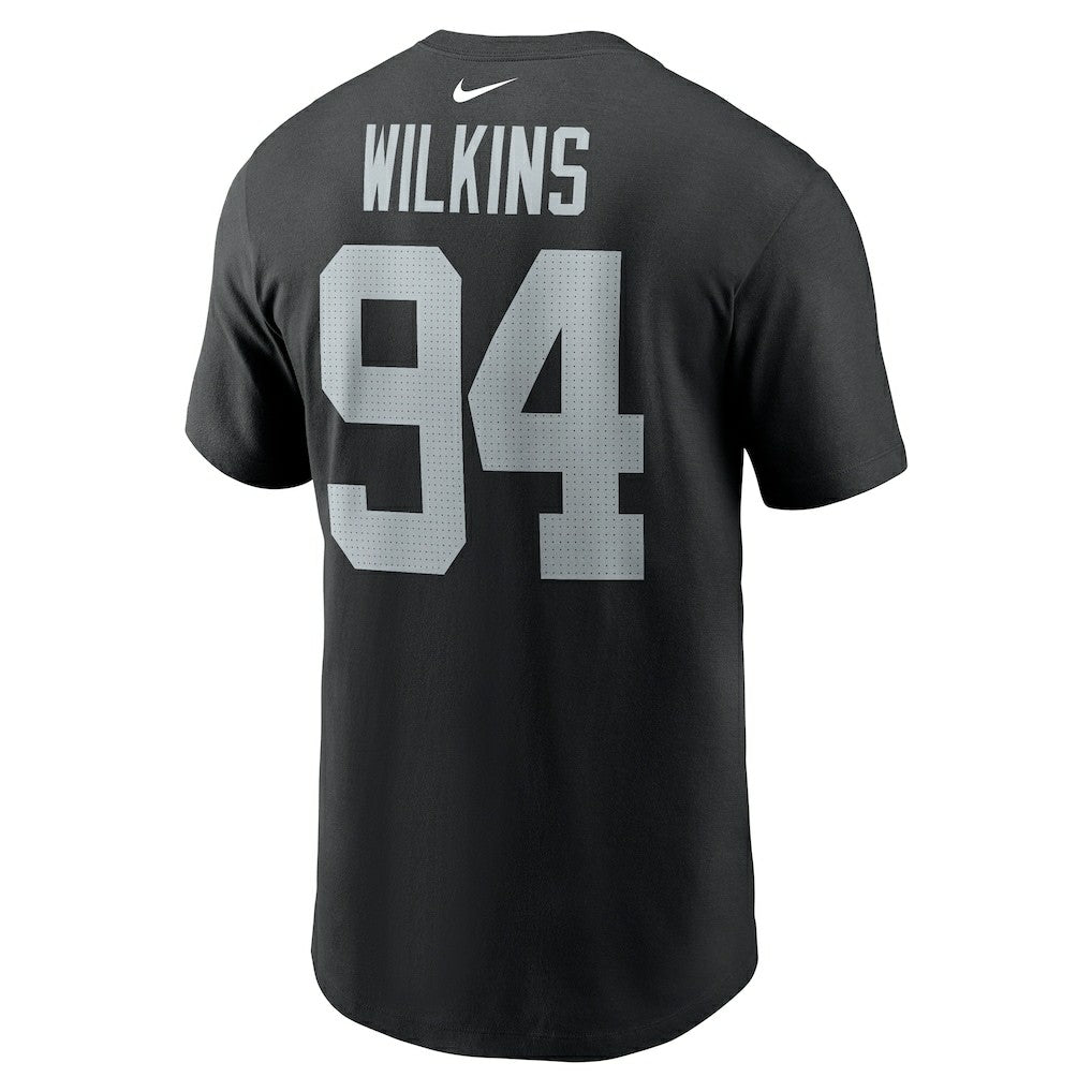 Las Vegas Raiders Christian Wilkins  Player Name & Number T-Shirt | NFL Discount