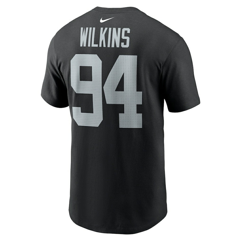Las Vegas Raiders Christian Wilkins  Player Name & Number T-Shirt | NFL Discount