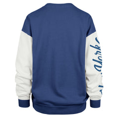 Blue New York Knicks '47 Women's Plus Size Oversized Rise Andie Pullover Sweatshirt | NBA
