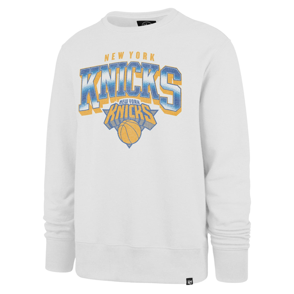 Cream New York Knicks '47 Big & Tall Spotlight Headline Pullover Sweatshirt | NBA