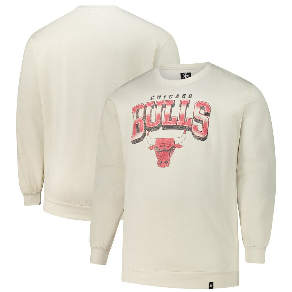 Cream Chicago Bulls '47 Big & Tall Spotlight Headline Pullover Sweatshirt | NBA