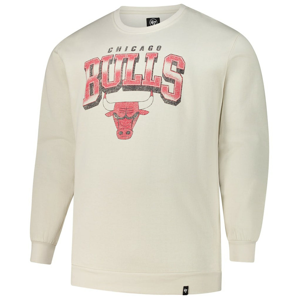 Cream Chicago Bulls '47 Big & Tall Spotlight Headline Pullover Sweatshirt | NBA