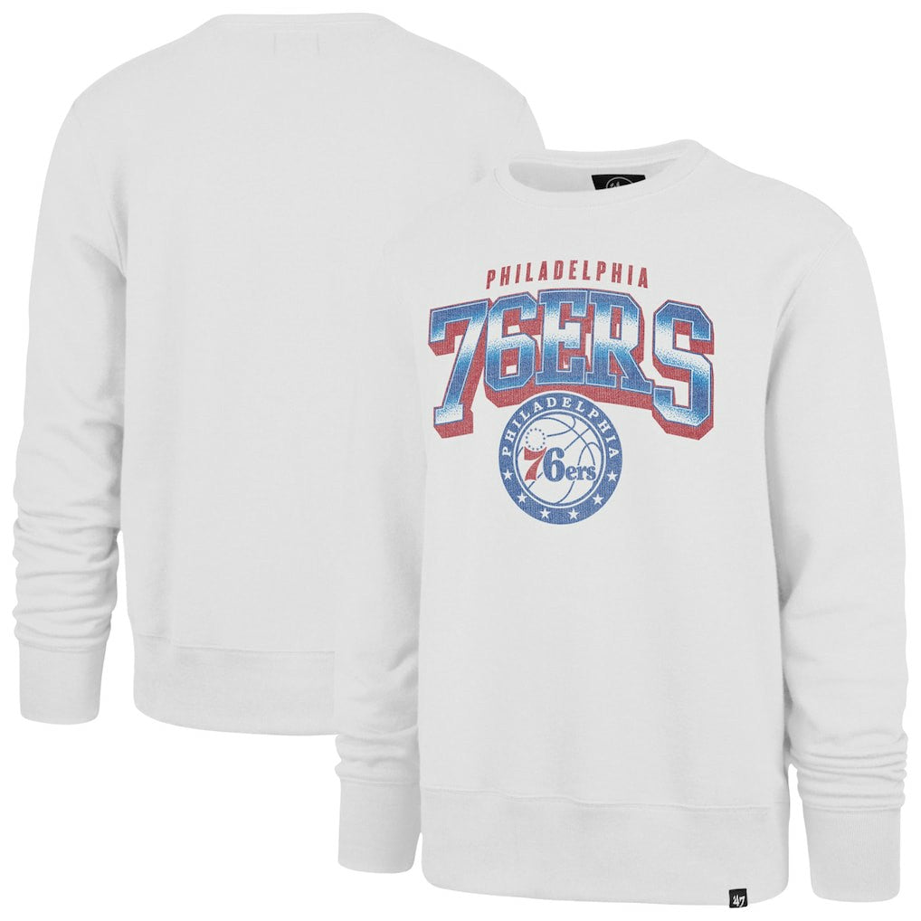 Cream Philadelphia 76ers '47 Big & Tall Spotlight Headline Pullover Sweatshirt | NBA