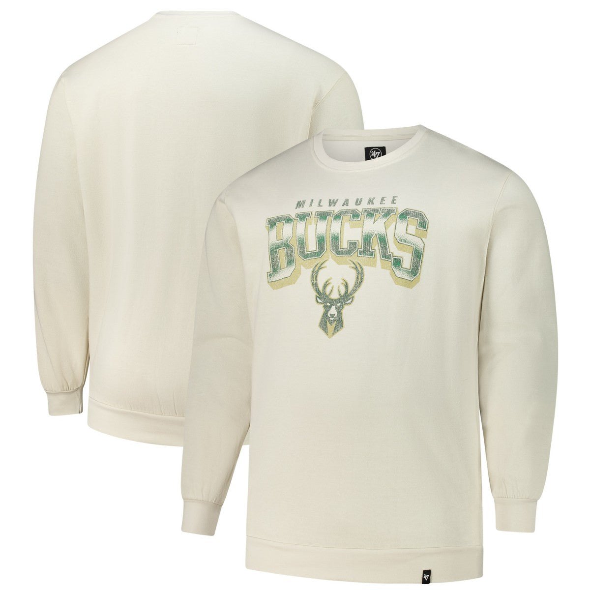 Cream Milwaukee Bucks '47 Big & Tall Spotlight Headline Pullover Sweatshirt | NBA