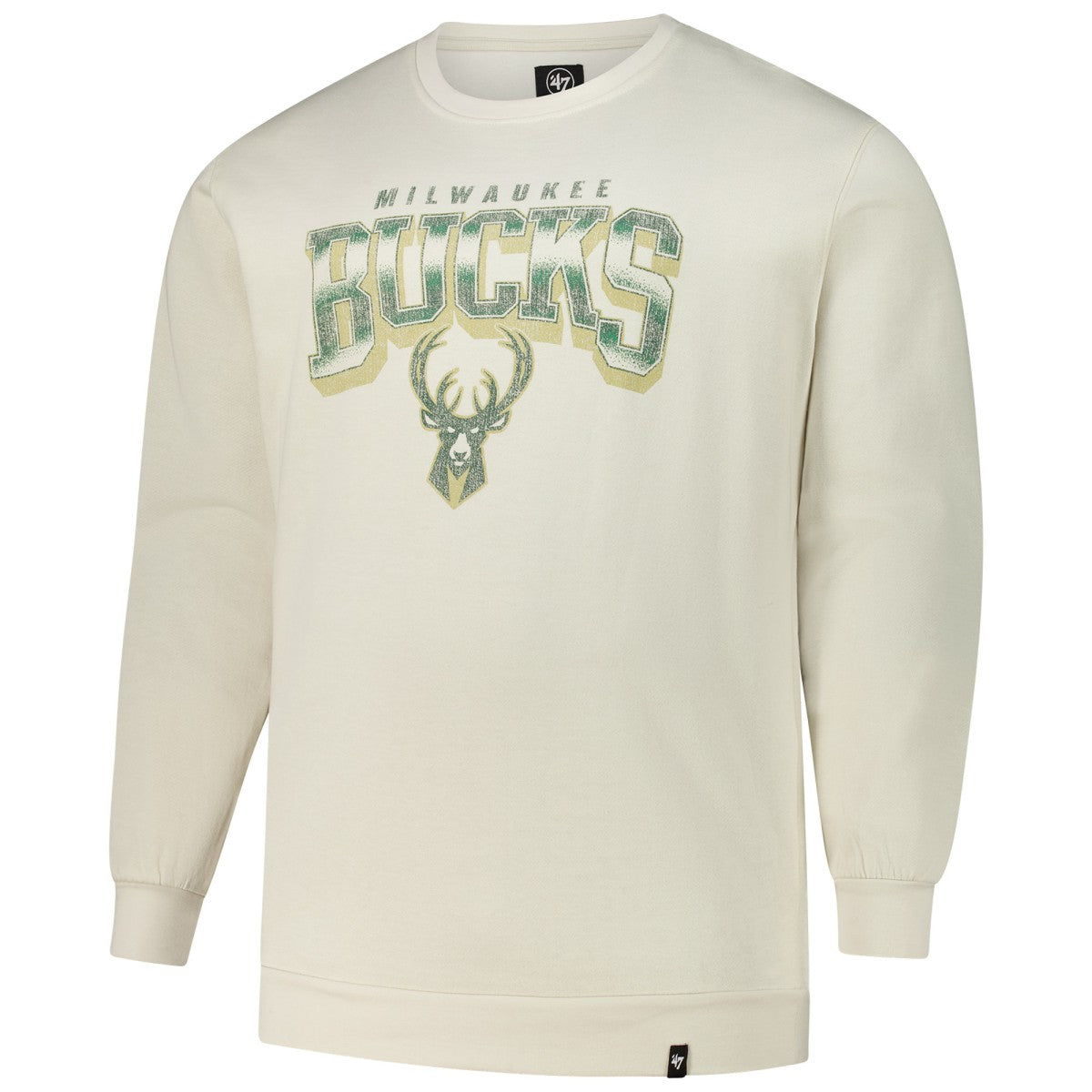 Cream Milwaukee Bucks '47 Big & Tall Spotlight Headline Pullover Sweatshirt | NBA