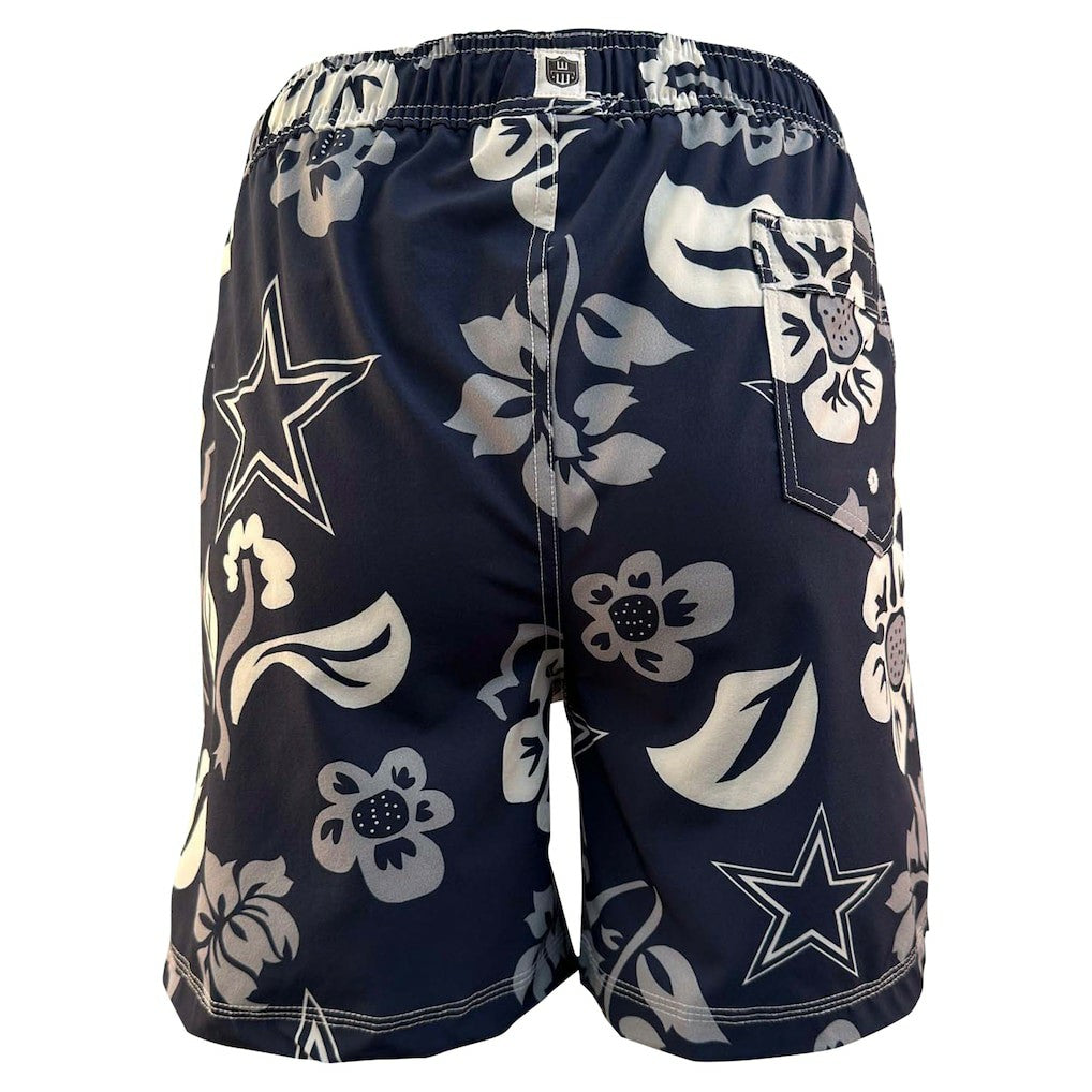 Dallas Cowboys Wes & Willy Youth Floral Volley Swim Trunks | NFL Hot