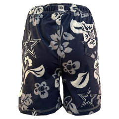 Dallas Cowboys Wes & Willy Youth Floral Volley Swim Trunks | NFL Hot