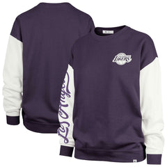 Purple Los Angeles Lakers '47 Women's Rise Andie Pullover Sweatshirt | NBA