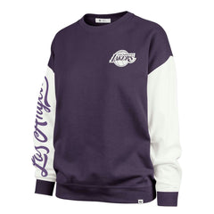 Purple Los Angeles Lakers '47 Women's Rise Andie Pullover Sweatshirt | NBA