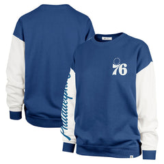 Royal Philadelphia 76ers '47 Women's Rise Andie Oversized Pullover Sweatshirt | NBA