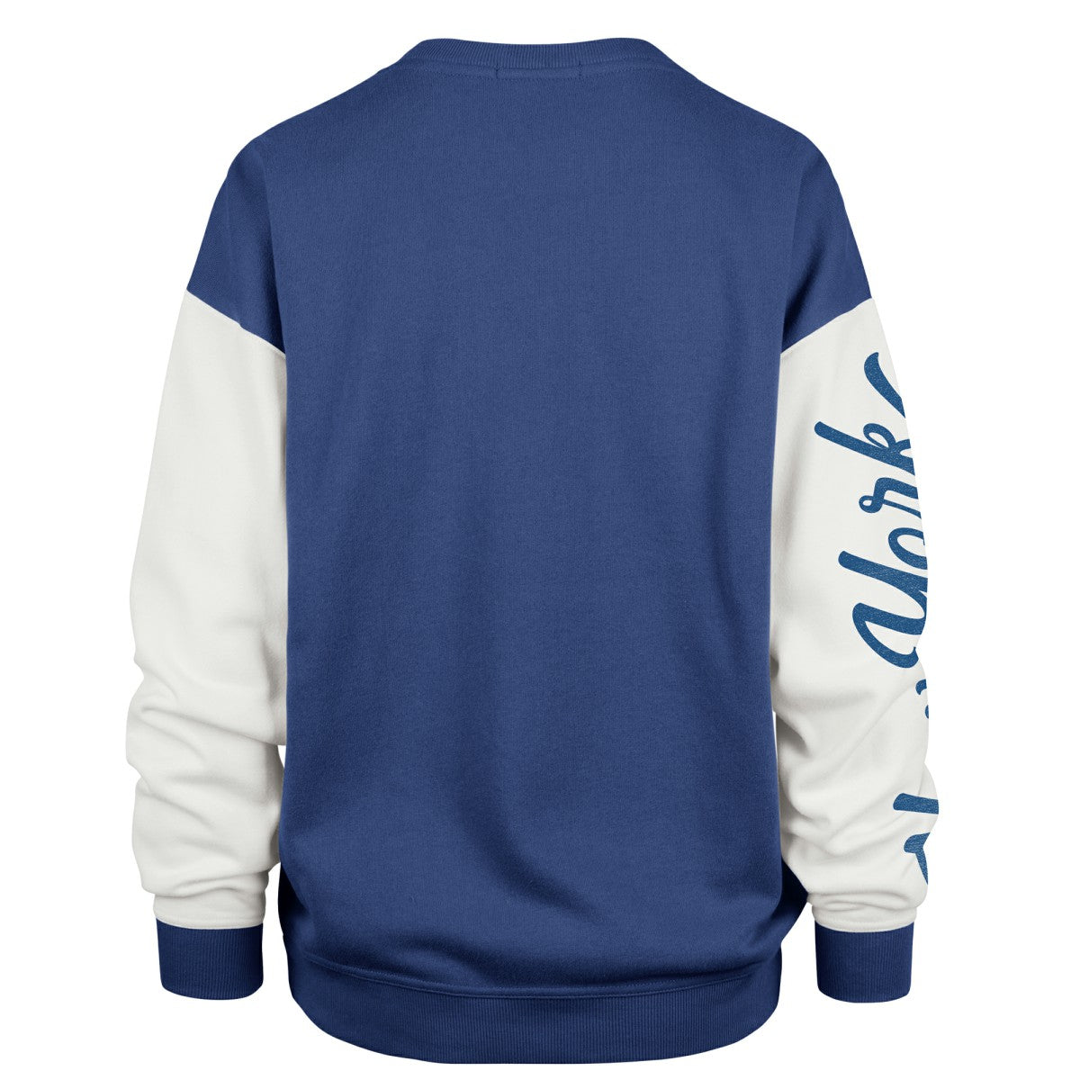 Blue New York Knicks '47 Women's Rise Andie Oversized Pullover Sweatshirt | NBA