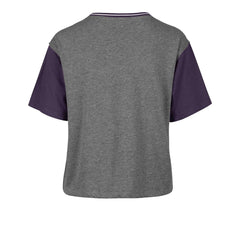 Gray Los Angeles Lakers '47 Women's Rise Clubhouse Ziggy Color Block T-Shirt | NBA
