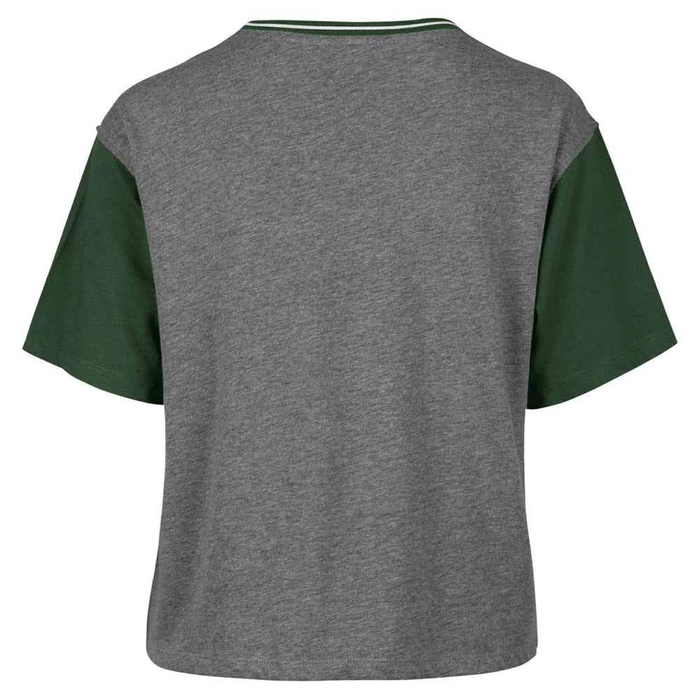 Gray Milwaukee Bucks '47 Women's Rise Clubhouse Ziggy Color Block T-Shirt | NBA