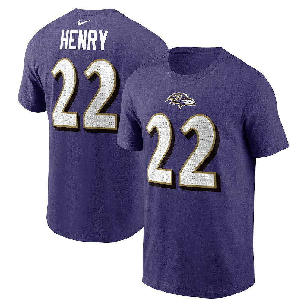 Baltimore Ravens Derrick Henry  Player Name & Number T-Shirt | NFL Sale
