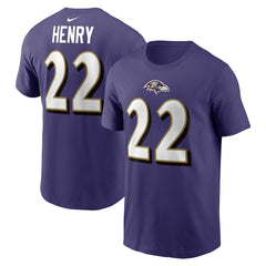 Baltimore Ravens Derrick Henry  Player Name & Number T-Shirt | NFL Sale