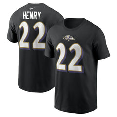 Baltimore Ravens Derrick Henry  Player Name & Number T-Shirt | NFL New