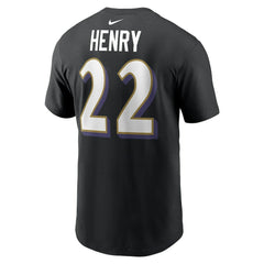 Baltimore Ravens Derrick Henry  Player Name & Number T-Shirt | NFL New