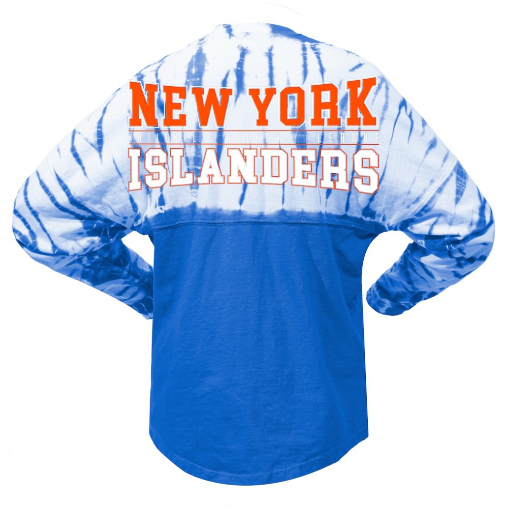New York Islanders Spirit Jersey Unisex Crystal Half Dye Long Sleeve T-Shirt -  NHL T-shirts