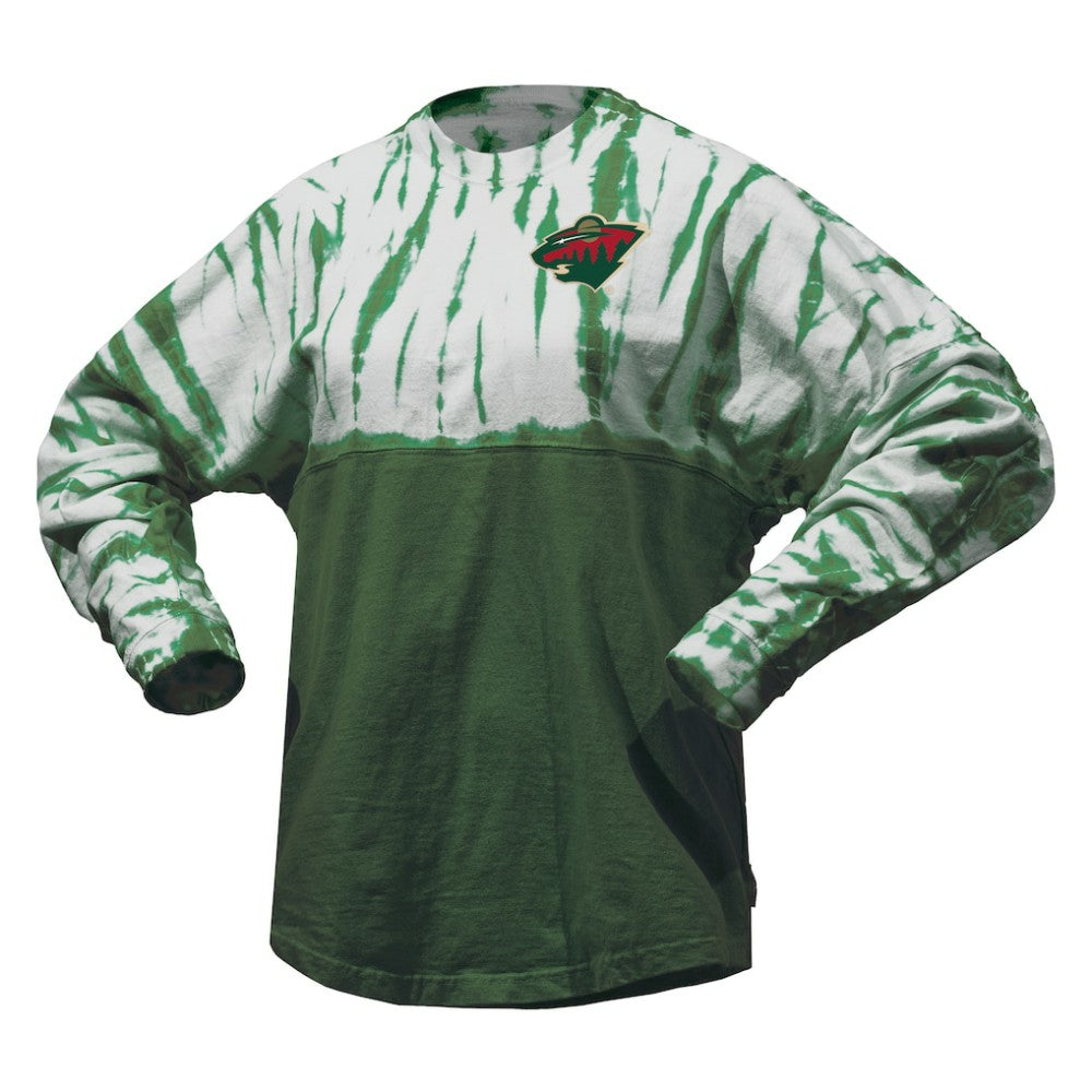 Minnesota Wild Spirit Jersey Unisex Crystal Half Dye Long Sleeve T-Shirt -  NHL T-shirts