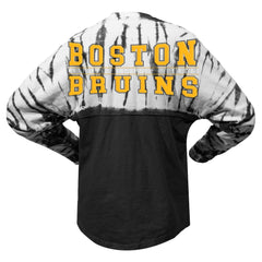 Boston Bruins Spirit Jersey Unisex Crystal Half Dye Long Sleeve T-Shirt -  NHL T-shirts