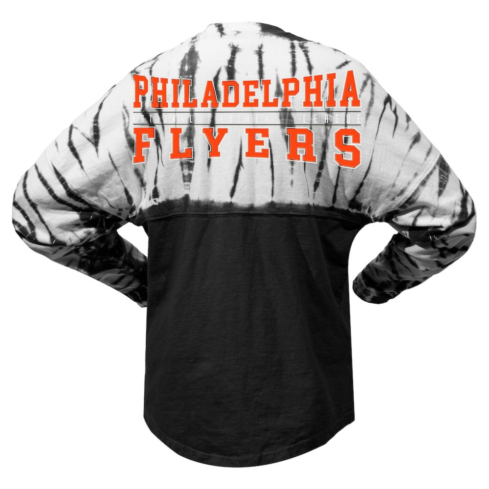 Philadelphia Flyers Spirit Jersey Unisex Crystal Half Dye Long Sleeve T-Shirt -  NHL T-shirts