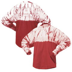 Detroit Red Wings Spirit Jersey Unisex Crystal Half Dye Long Sleeve T-Shirt -  NHL T-shirts