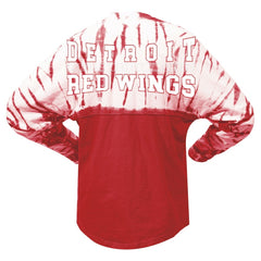 Detroit Red Wings Spirit Jersey Unisex Crystal Half Dye Long Sleeve T-Shirt -  NHL T-shirts