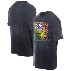 Black Sacramento Kings Distressed Sport Classics Enzyme Washed T-Shirt | NBA