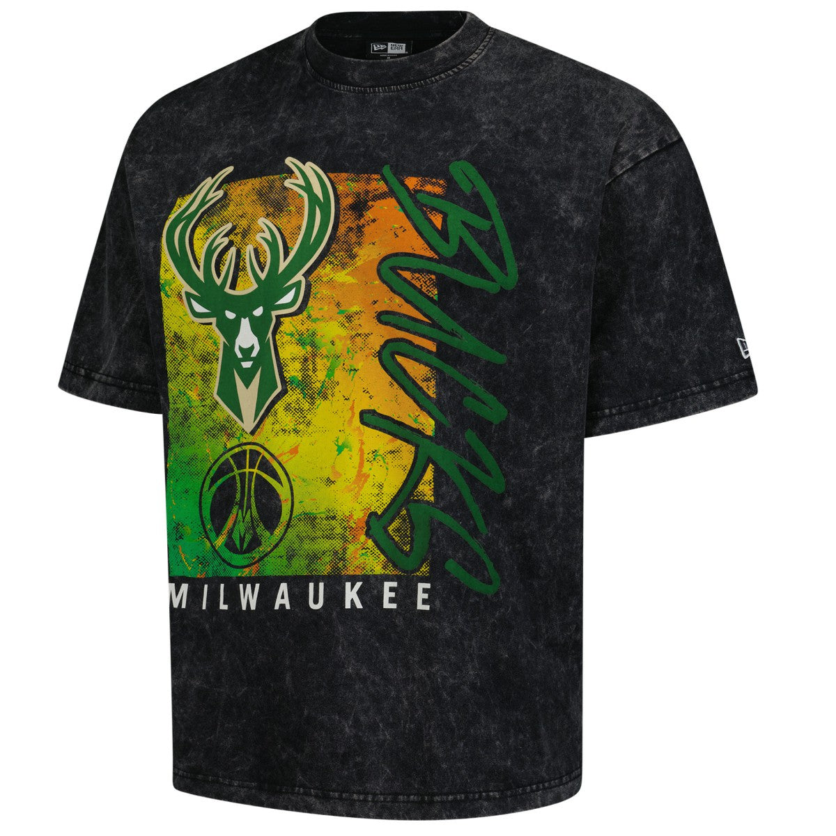 Black Milwaukee Bucks Sport Classics Enzyme Washed T-Shirt | NBA