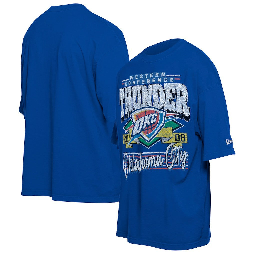 Blue Oklahoma City Thunder Distressed Sport Classics T-Shirt | NBA