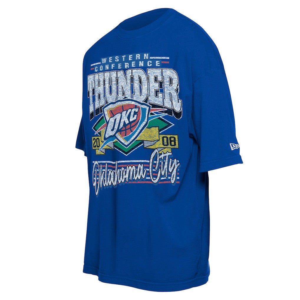 Blue Oklahoma City Thunder Distressed Sport Classics T-Shirt | NBA