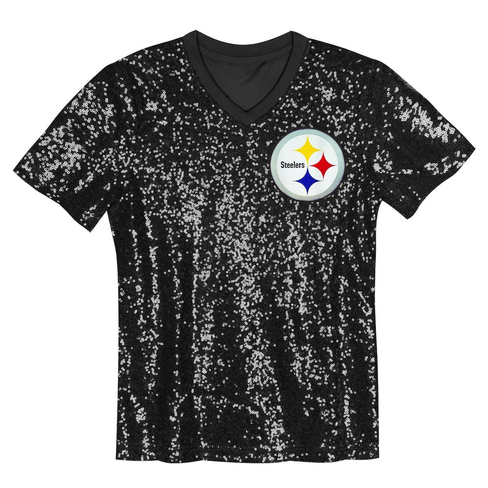 Pittsburgh Steelers T.J. Watt  Women's Player Name & Number V-Neck Fashion Jersey | NFL Discount