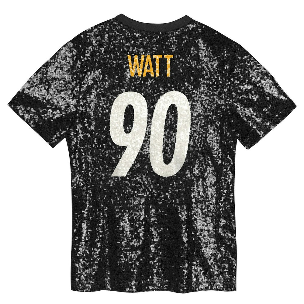 Pittsburgh Steelers T.J. Watt  Women's Player Name & Number V-Neck Fashion Jersey | NFL Discount
