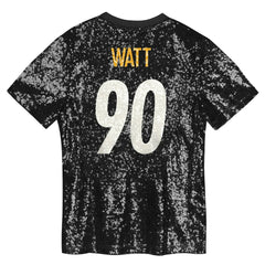 Pittsburgh Steelers T.J. Watt  Women's Player Name & Number V-Neck Fashion Jersey | NFL Discount