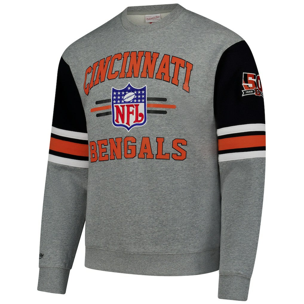 Cincinnati Bengals All Over 4.0 Vintage Logo Pullover Sweatshirt | NFL Outlet