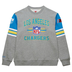 Los Angeles Chargers All Over 4.0 Vintage Logo Pullover Sweatshirt | NFL On sale