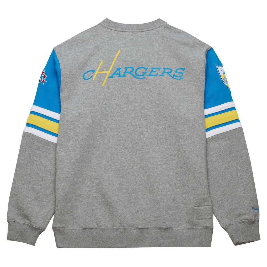 Los Angeles Chargers All Over 4.0 Vintage Logo Pullover Sweatshirt | NFL On sale