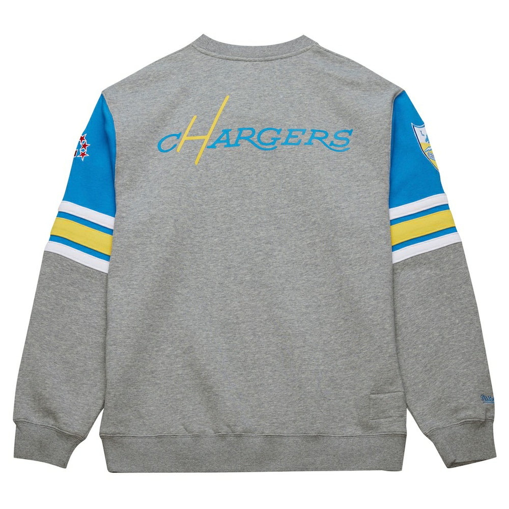 Los Angeles Chargers All Over 4.0 Vintage Logo Pullover Sweatshirt | NFL On sale